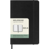 Schwarzer Softcover Buchkalender im DIN A6-Format mit Wochenterminen und Notizraum.