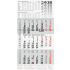 BRUNNEN Wandkalender 2026 grau/weiß Produktbild pa_produktabbildung_1 S