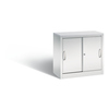 C+P Schiebetürenschrank Acurado 800 x 720 x 400 mm (B x H x T) lichtgrau Y001495U