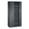 C+P Rollladenschrank Omnispace 1.000 x 1.980 x 420 mm (B x H x T) 5 Ordnerhöhen schwarzgrau Produktbild pa_produktabbildung_2 S
