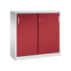 C+P Schiebetürenschrank Acurado 3 Ordnerhöhen 1.200 x 1.200 x 400 mm (B x H x T) lichtgrau Y001503U