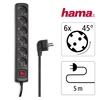 Hama Steckdosenleiste schwarz Y001567V