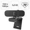 Webcam mit 360-Grad-Drehung, Full-HD-Auflösung und integriertem Mikrofon.