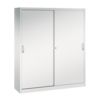C+P Schiebetürenschrank Acurado 2 x 5 Ordnerhöhen 1.600 x 1.950 x 400 mm (B x H x T) lichtgrau Y001580Q