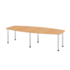 Hammerbacher Konferenztisch KT28C Stahl, verchromt buche Y001762L