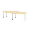 Hammerbacher Konferenztisch KT28C Stahl, verchromt ahorn Y001763H