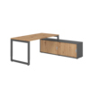 Hammerbacher Schreibtischkombination RSE16 Farbe der Tischplatte asteiche Farbe des Korpus graphit Farbe des Gestells graphit Y001766Z
