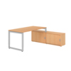 Hammerbacher Schreibtischkombination RSE16 Farbe der Tischplatte buche Farbe des Korpus buche Farbe des Gestells silber Y001767F