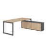 Hammerbacher Schreibtischkombination RSE19 Farbe der Tischplatte eiche Farbe des Korpus graphit Farbe des Gestells graphit Y001769D