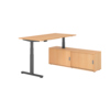 Hammerbacher Schreibtischkombination XDSM16 Farbe der Tischplatte buche Farbe des Korpus buche Farbe des Gestells graphit Y001770A