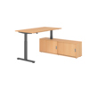 Hammerbacher Schreibtischkombination XMST16 Farbe der Tischplatte buche Farbe des Korpus buche Farbe des Gestells graphit Y001771M