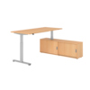 Hammerbacher Schreibtischkombination XMST19 Farbe der Tischplatte buche Farbe des Korpus buche Farbe des Gestells silber Y001773H