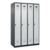 C+P Kleiderspind Evolo PLUS mit Sockel 1.200 x 1.850 x 500 mm (B x H x T) schwarzgrau Y001779O