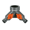 GARDENA Zubehör Wasserschlauch 2-Wege-Verteiler Wasserhahngewinde 33,3 mm (G 1") Y001924O