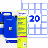 Avery Zweckform Folienetikett wetterfest 45 x 45 mm (B x H) Y002215B