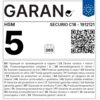 Garantielabel HSM 1912121