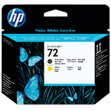 HP Druckkopf 72 schwarz matt/gelb