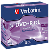 Verbatim DVD+R Jewelcase 5 St./Pack.