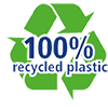 100 % recycled plastic