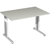 Geramöbel Schreibtisch C Fuß Flex 1.200 x 680-820 x 800 mm (B x H x T) Rechteck
