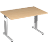 Geramöbel Schreibtisch C Fuß Flex 1.200 x 680-820 x 800 mm (B x H x T) Rechteck A006887D