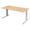 Geramöbel Schreibtisch C Fuß Flex 1.600 x 680-820 x 800 mm (B x H x T) Rechteck