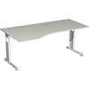 Geramöbel Schreibtisch C Fuß Flex 1.800 x 680-820 x 800/1.000 mm (B x H x T) Freiform links A007065Y