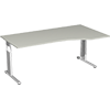 Geramöbel Schreibtisch C Fuß Flex 1.800 x 680-820 x 800/1.000 mm (B x H x T) Freiform rechts A007066B