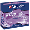 Verbatim DVD+R Jewelcase 5 St./Pack. V004623W